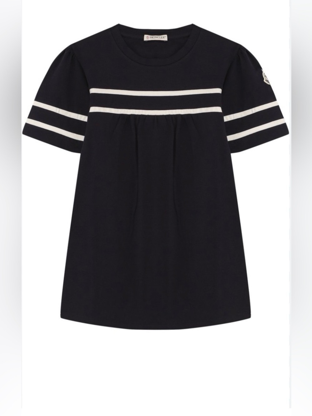 Moncler Girls Navy Nautical Striped Top Size 8